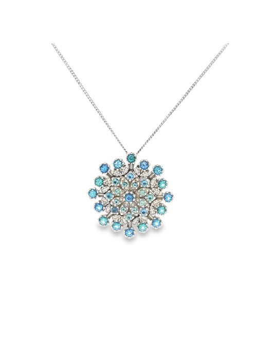 Flake celeste&acquamarina necklace GOCCIAZZURRA JEWELS | CLFLAKERODIOAZZURRO